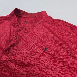 Primo Golf Blade Collar Performance Short Sleeve Red Shirt Men's Size Large